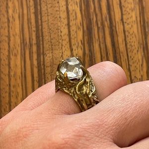 Herkimer diamond ring
